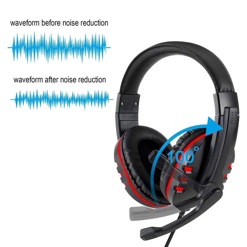 Home Cinema Headphones - 3.5mm Wired Gaming Headphones Game Headset