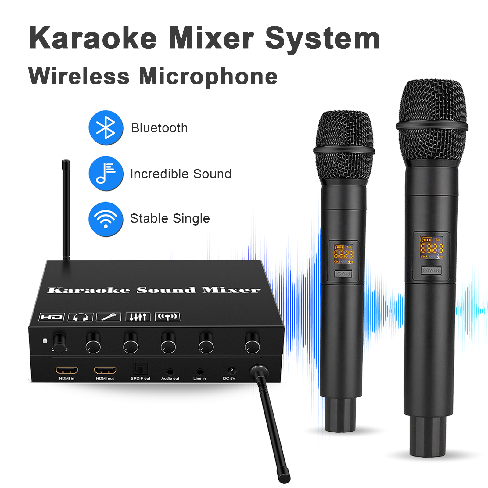 Home Cinema Tv - HDMI Karaoke Player Mixer Home Theater