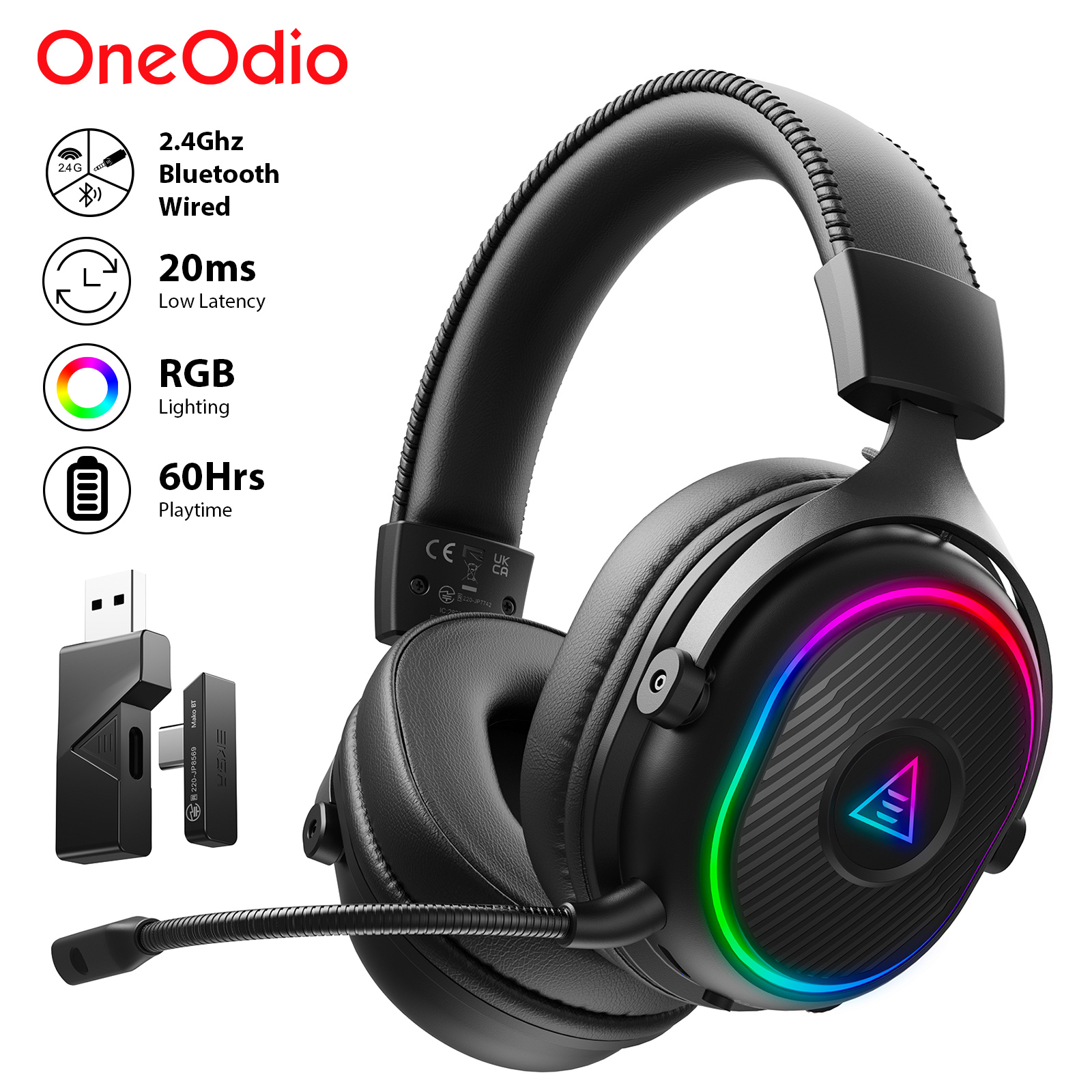 Home Cinema Headphones - Oneodio EKSA MaKo BT Bluetooth Gaming