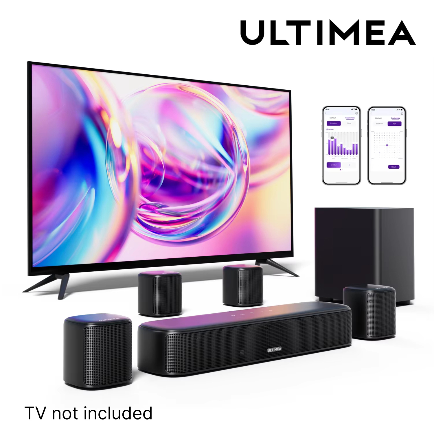 Home Cinema Speaker System - ULTIMEA 7.1 Channel Sound Bar System