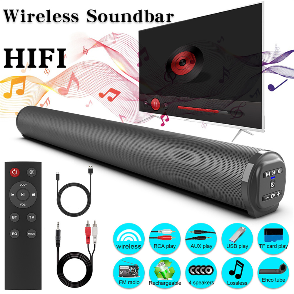 Sound Bar TV Sound System Blue – Home Cinema Speaker System recenzja i cena