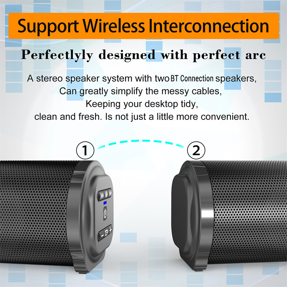 Sound Bar TV Sound System Blue – Home Cinema Speaker System recenzja i cena