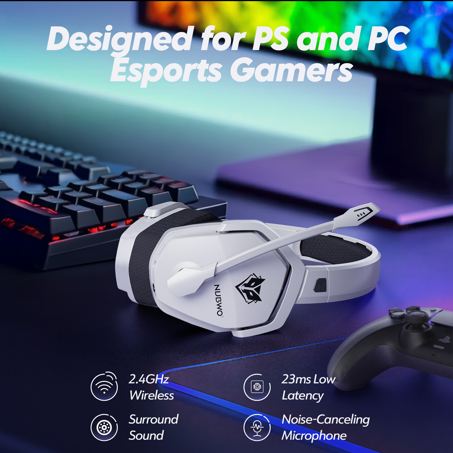NUBWO G06 Dual Wireless Headse – Home Cinema Headphones recenzja i cena