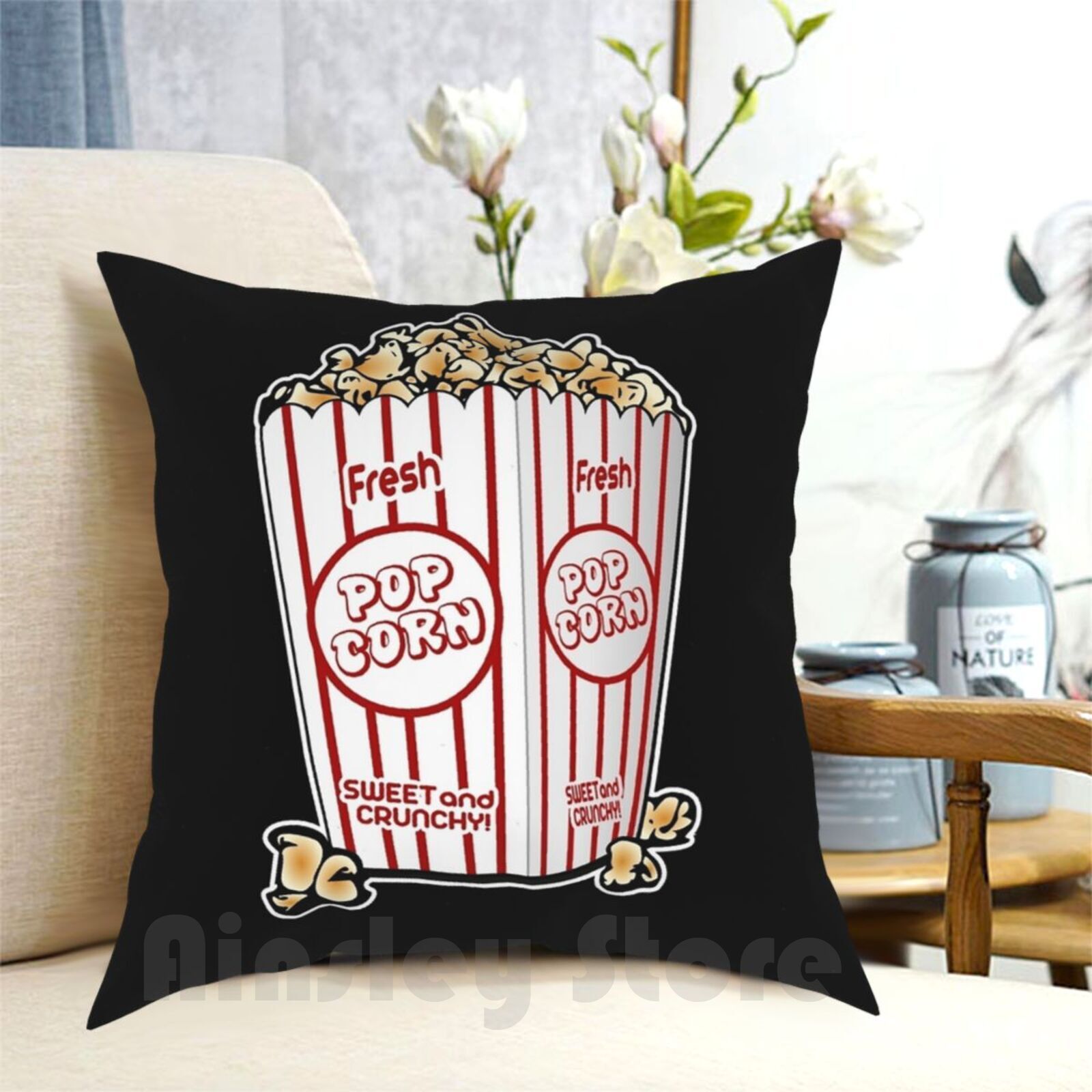 Cinema Popcorn Pack Pillow Cas – Home Cinema Food recenzja i cena