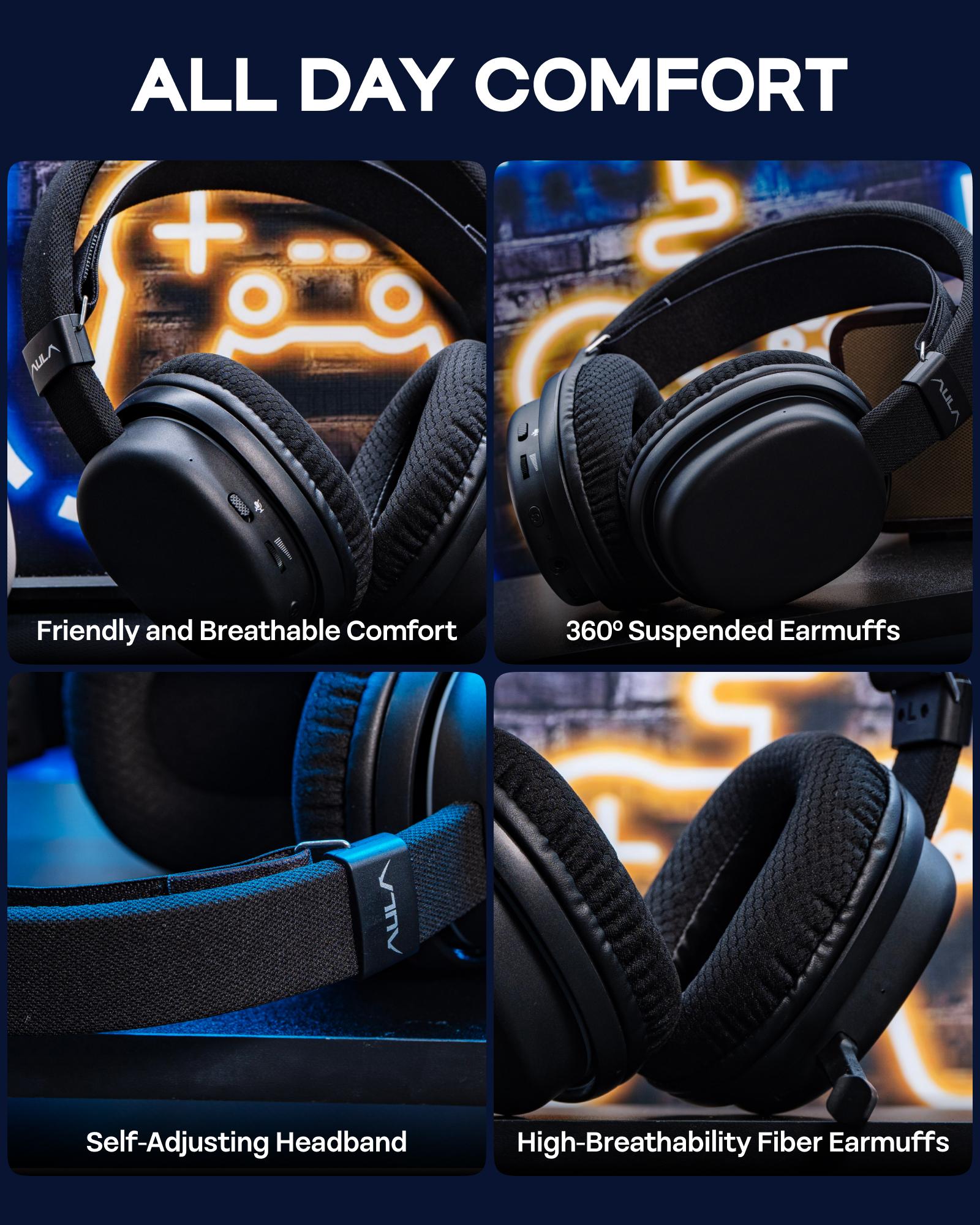 AULA G7 Wired/BT/2.4GHz Wirele – Home Cinema Headphones recenzja i cena