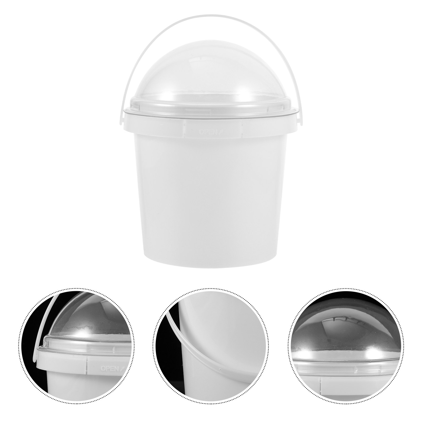 5Pcs Clear Plastic Popcorn Buc – Home Cinema Food recenzja i cena
