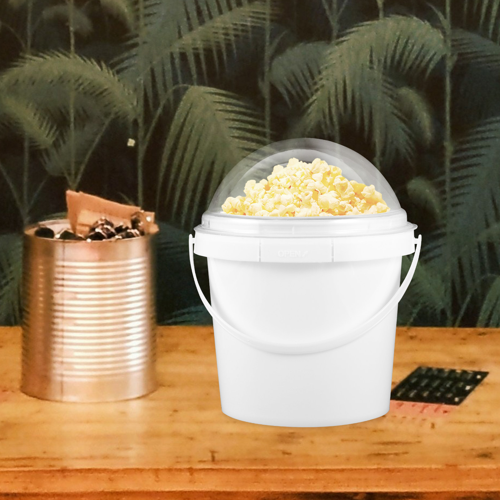 5Pcs Clear Plastic Popcorn Buc – Home Cinema Food recenzja i cena