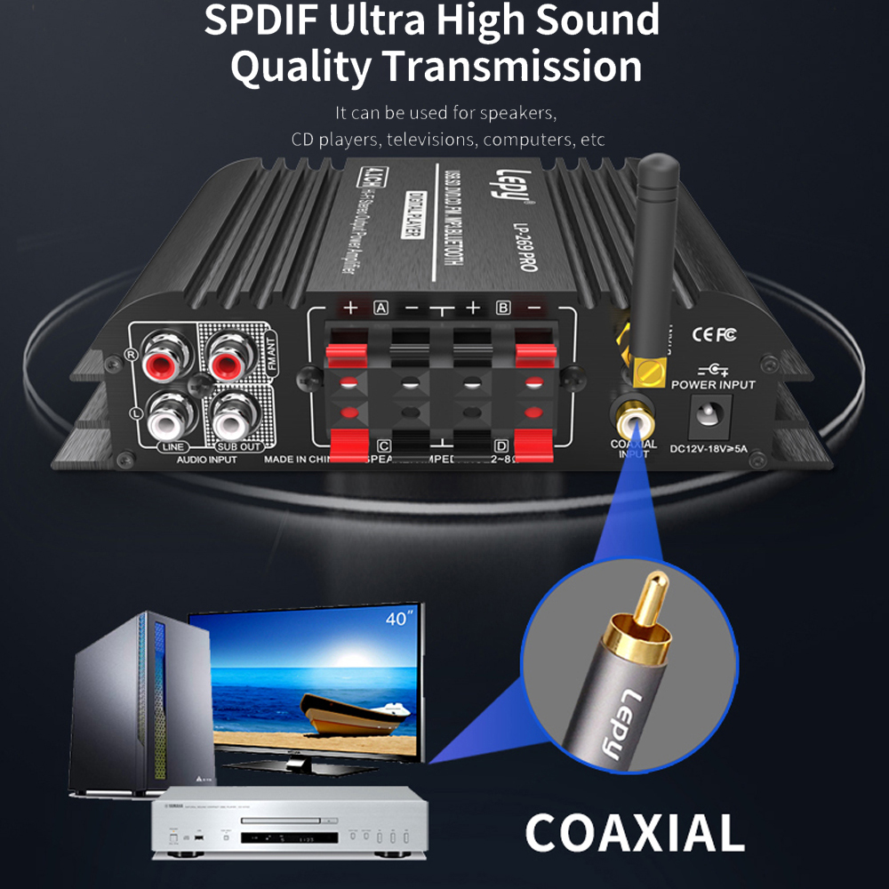 LEPY LP-269PRO 4.1 Channel Amp – Home Cinema Speaker System recenzja i cena