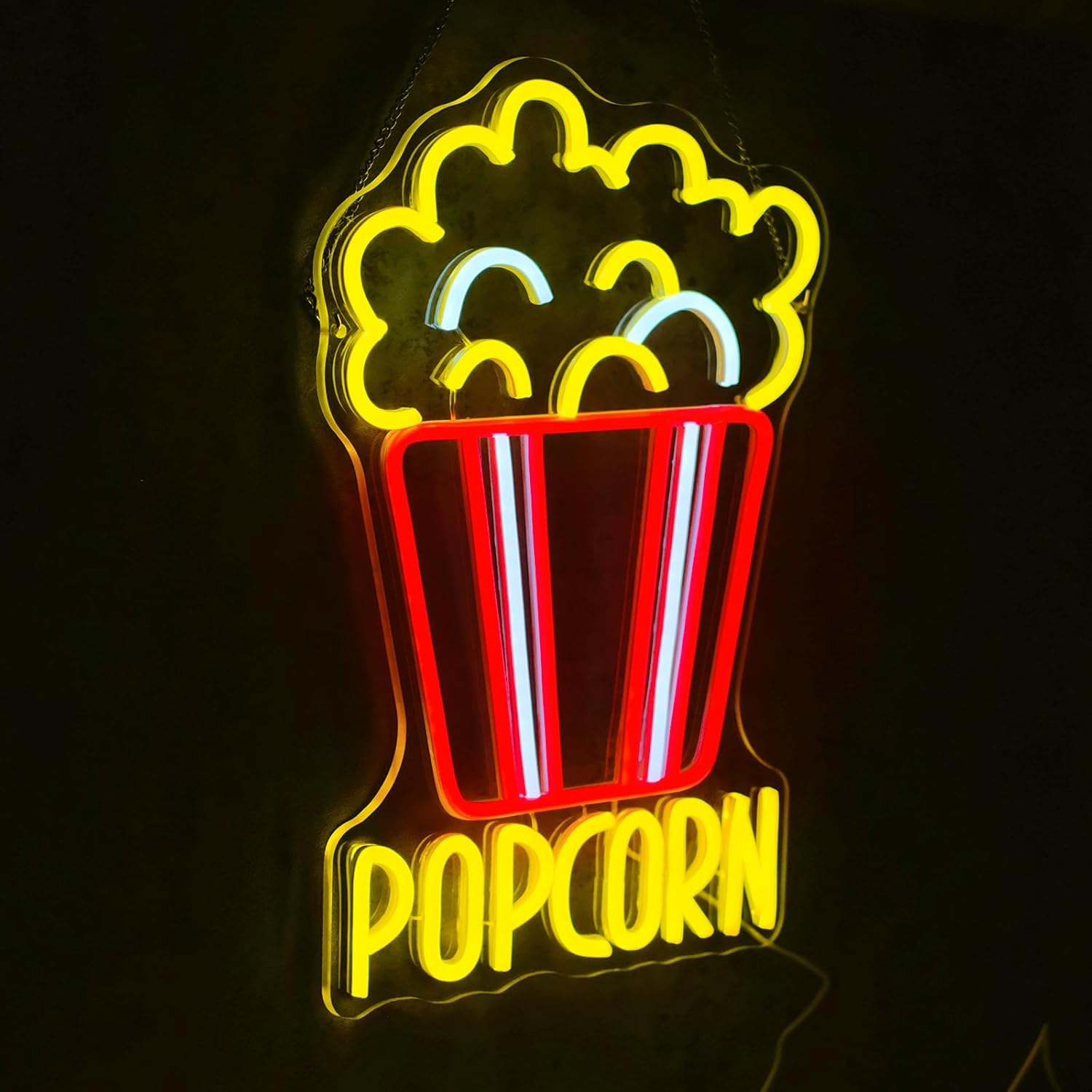Popcorn Neon Sign Dimmable Foo – Home Cinema Food recenzja i cena
