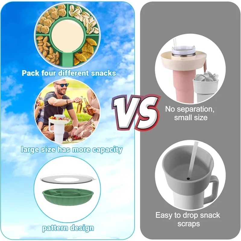 Divided Snack Plate with Cup H – Home Cinema Food recenzja i cena