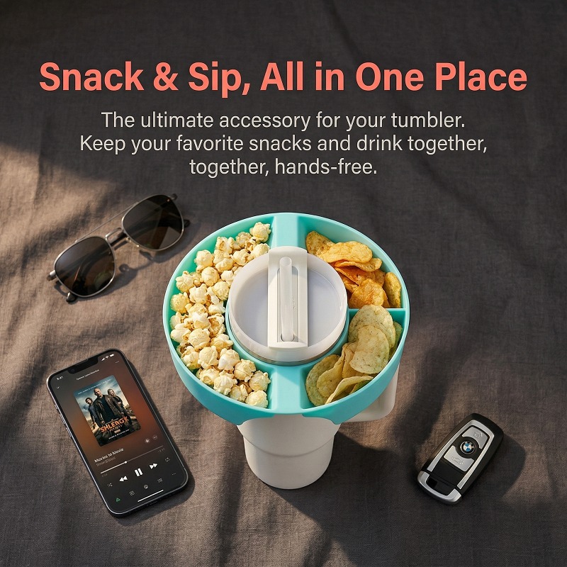 Divided Snack Plate with Cup H – Home Cinema Food recenzja i cena
