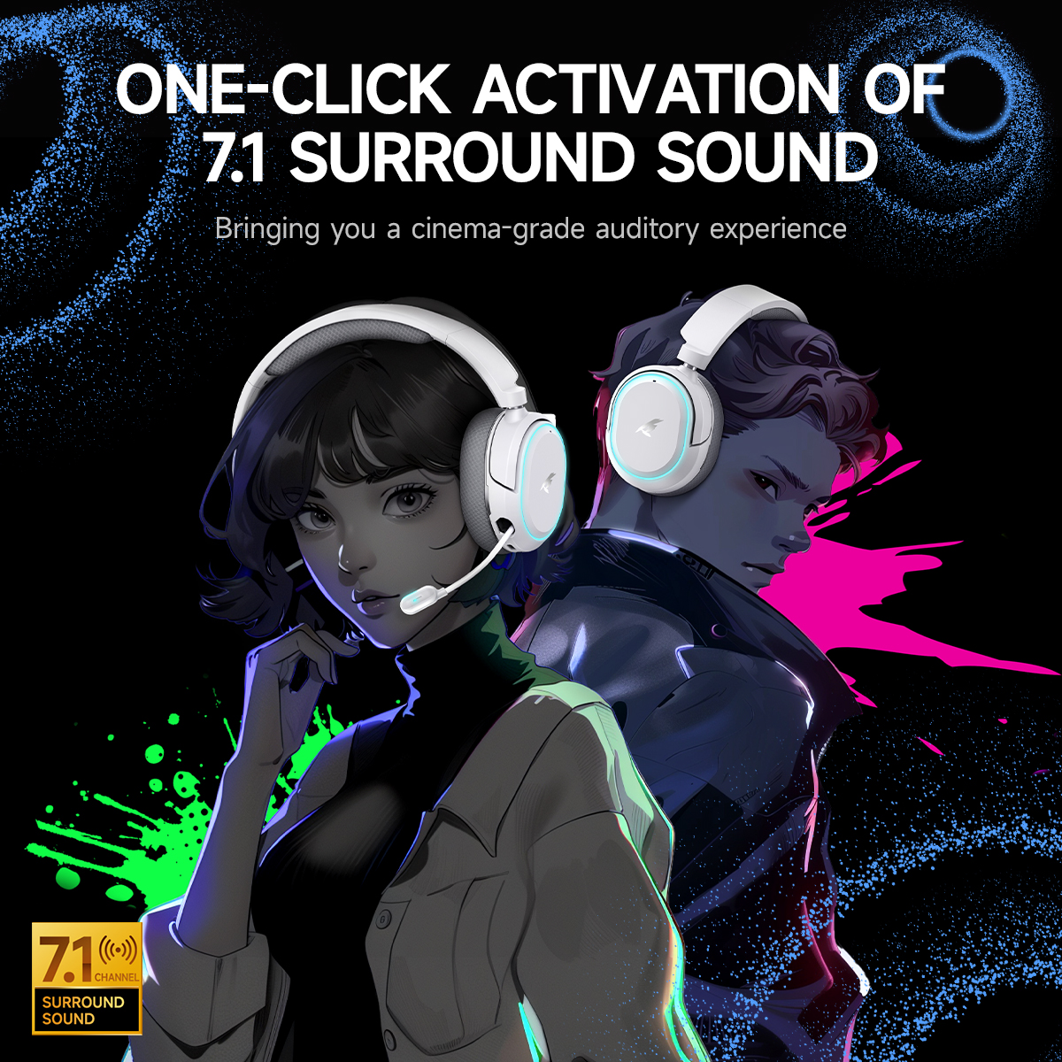 Picun G2 2.4GHz Bluetooth Wire – Home Cinema Headphones recenzja i cena