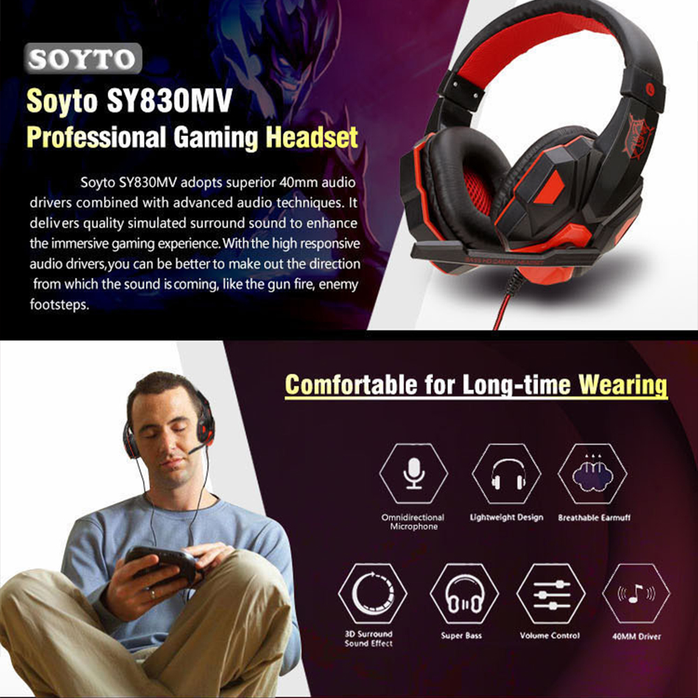3.5mm Wired Gaming Headphones  – Home Cinema Headphones recenzja i cena