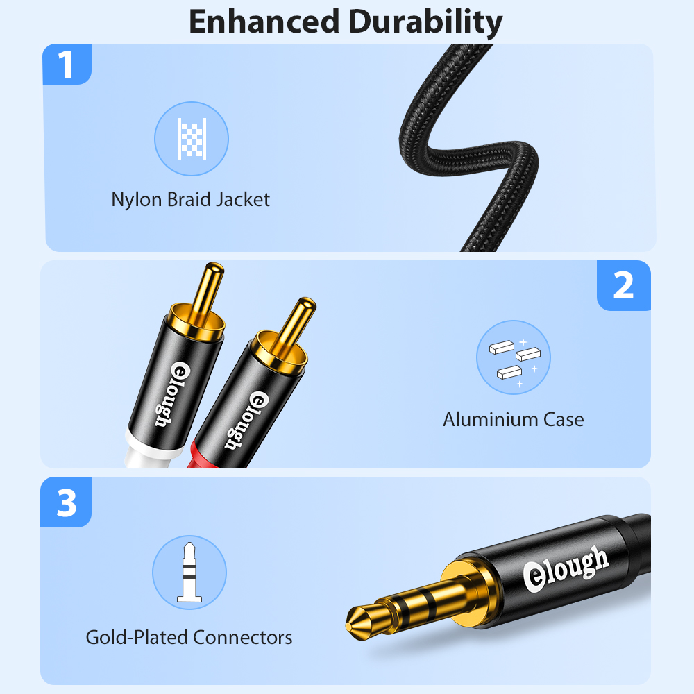 Elough RCA Cable AUX RCA Speak – Home Cinema Tv recenzja i cena