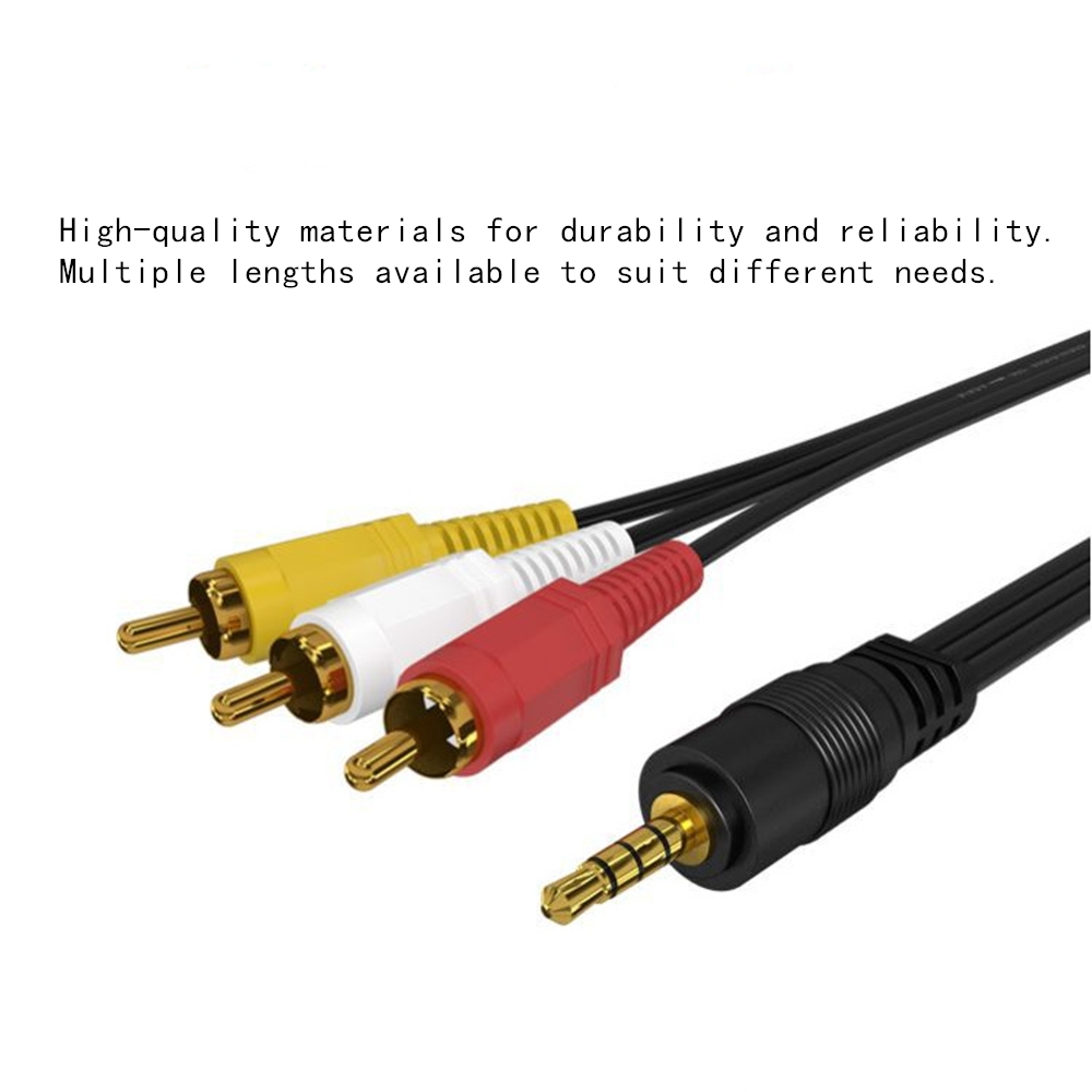 3.5mm to 3 RCA Audio Video Cab – Home Cinema Tv recenzja i cena