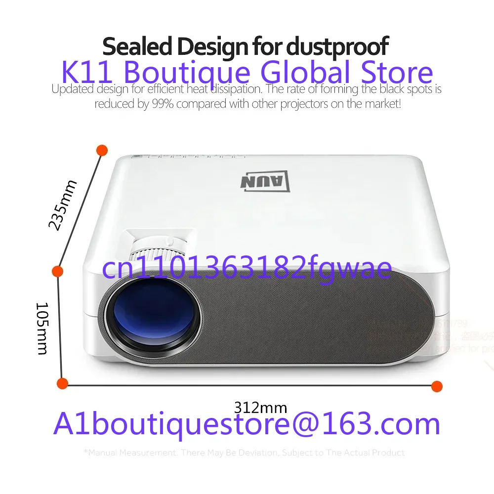 AUN Full HD Android Projector  – Home Cinema Diy recenzja i cena