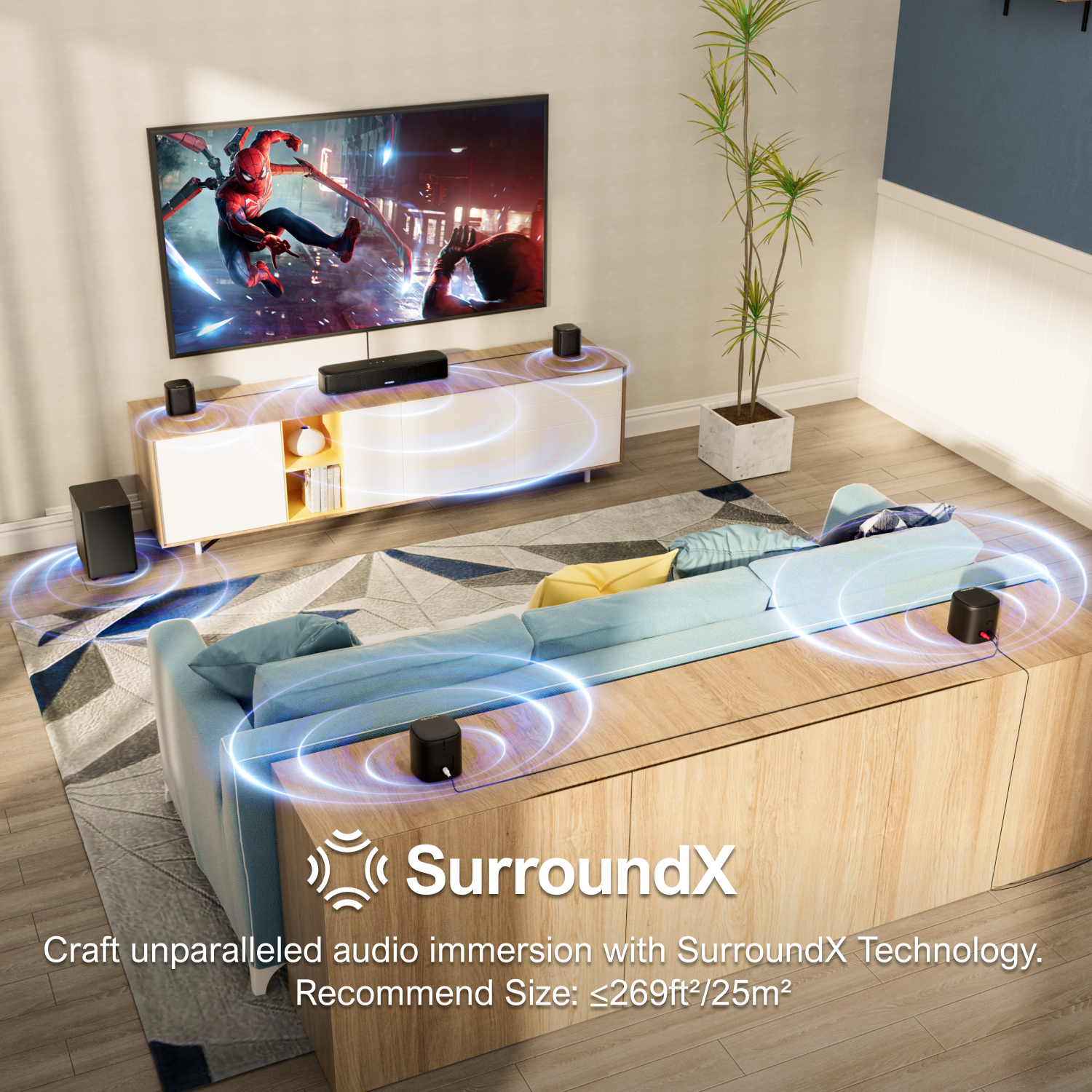 ULTIMEA 7.1 Channel Sound Bar  – Home Cinema Speaker System recenzja i cena