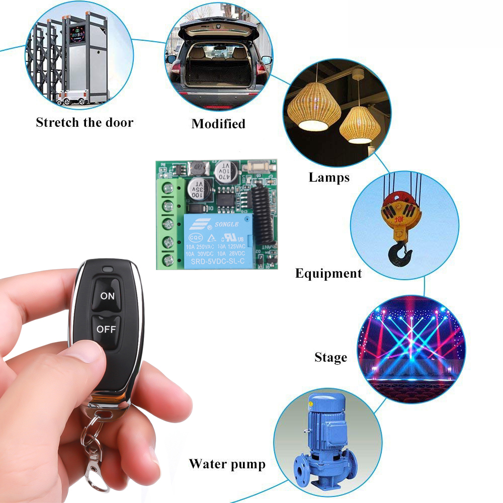 DC 12V 433Mhz RF Wireless Remo – Home Cinema Diy recenzja i cena