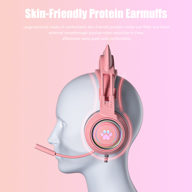 Cute Cat Ear Gaming Headphones – Home Cinema Headphones recenzja i cena