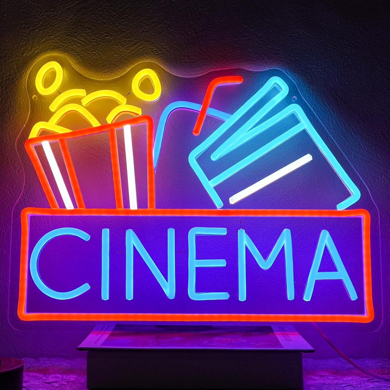 Popcorn Neon Sign Dimmable Foo – Home Cinema Food recenzja i cena